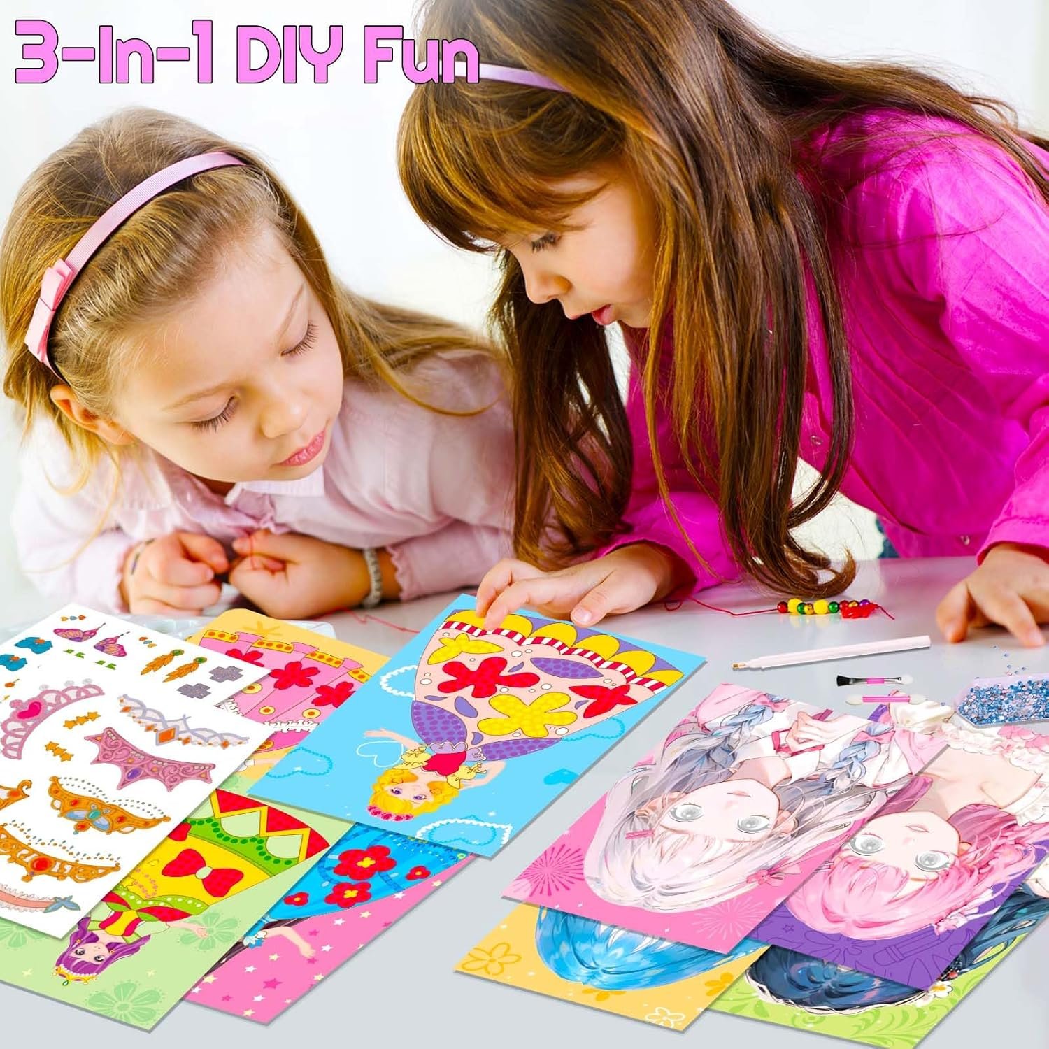 DIY Princess Paper Craft & Dress-Up Kit for Kids - Image 3